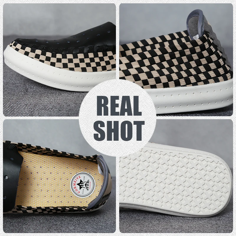 Лидер продаж модная обувь суперзвезды Мужские дышащие слипоны на плоской