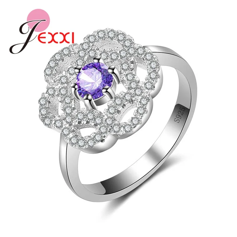 Трендовые женские кольца для помолвки кольцо с большим цветком из кубического