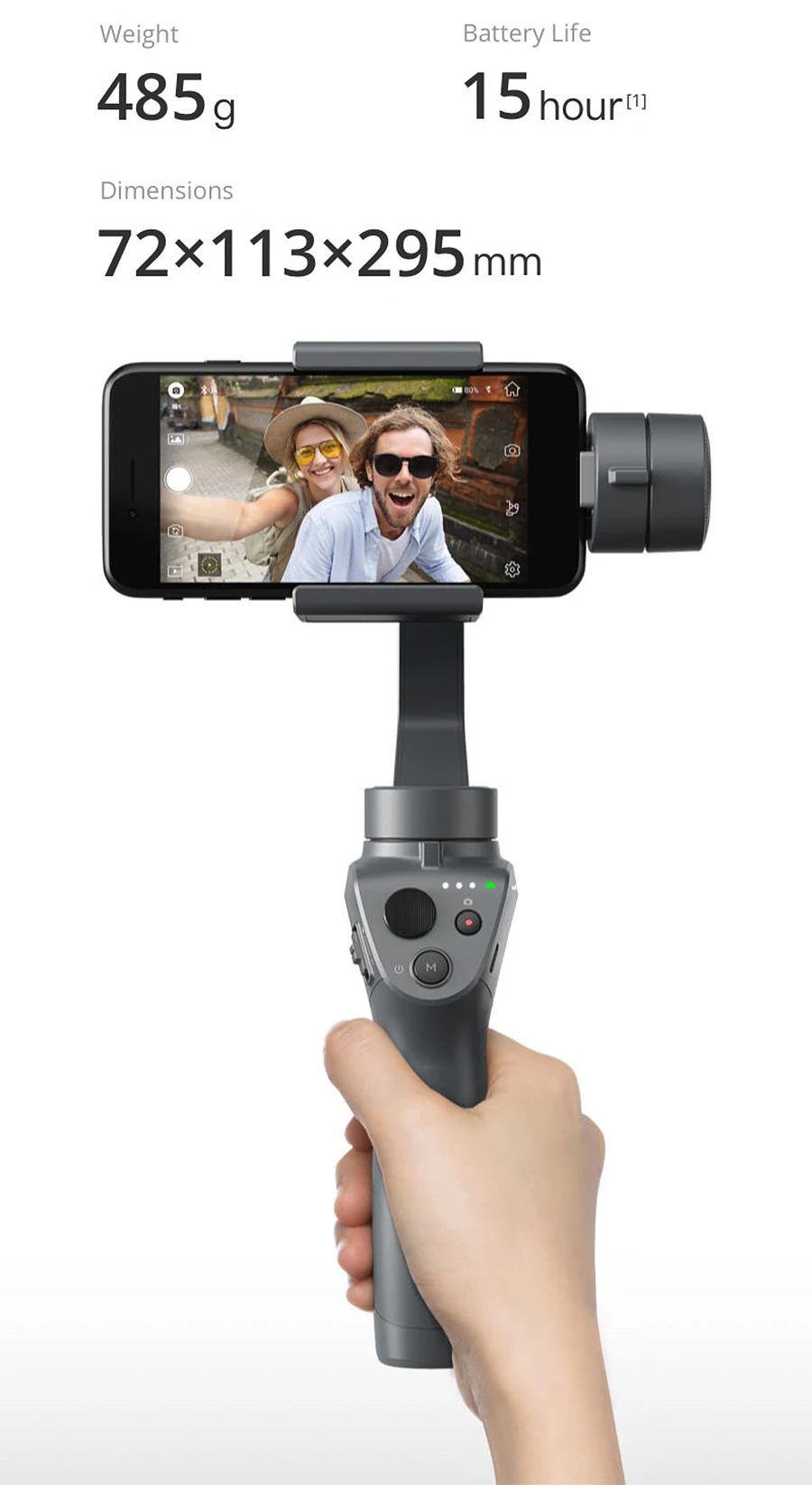 DJI Osmo Mobile 2 ручной карданный 3-осевой Карманный шарнирный стабилизатор для камеры телефона стабилизатор для iPhone 8X samsung huawei Xiaomi гладкая