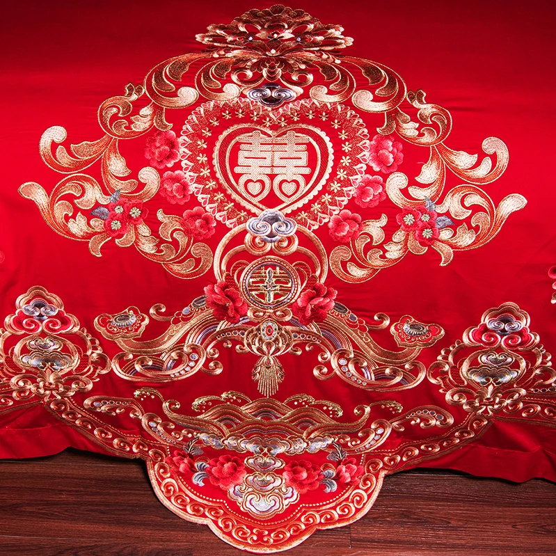 Роскошный классический свадебный комплект постельного белья с цветочной