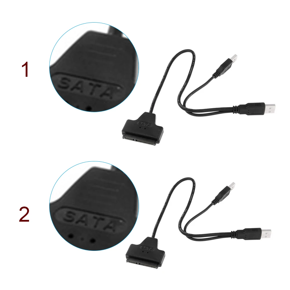 

0.35M USB 2.0 to SATA Converter Adapter Cable Line For V2.5 and V3.5 Accessory