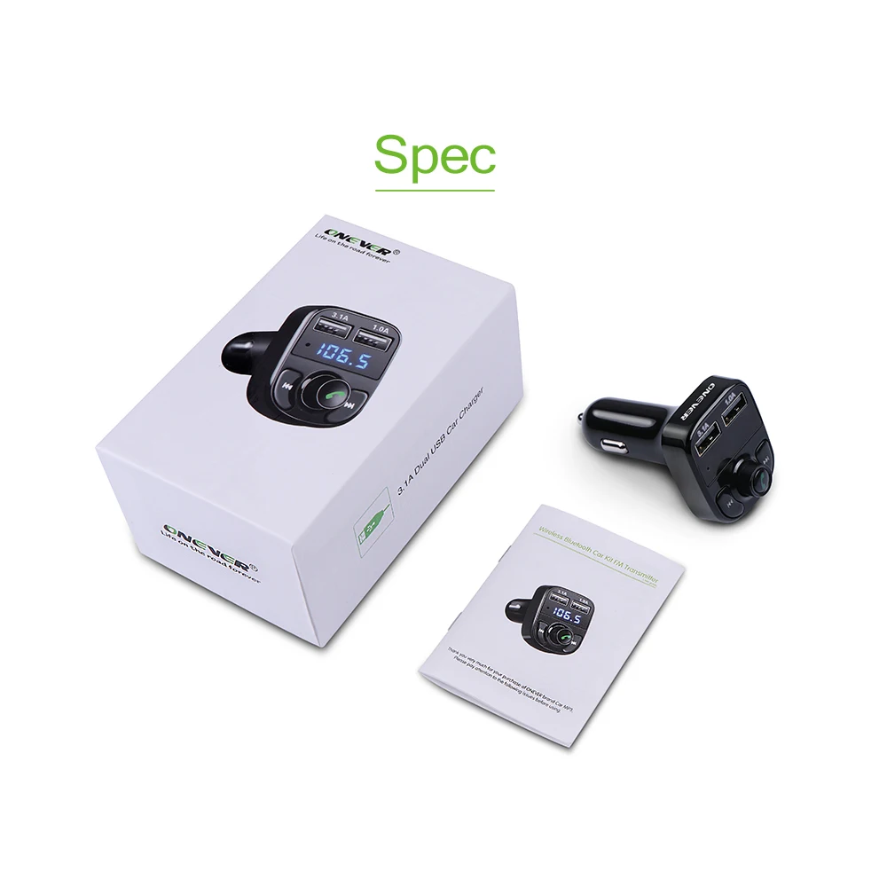 Автомобильный комплект Onever Bluetooth MP3 плеер беспроводной fm-передатчик Радио