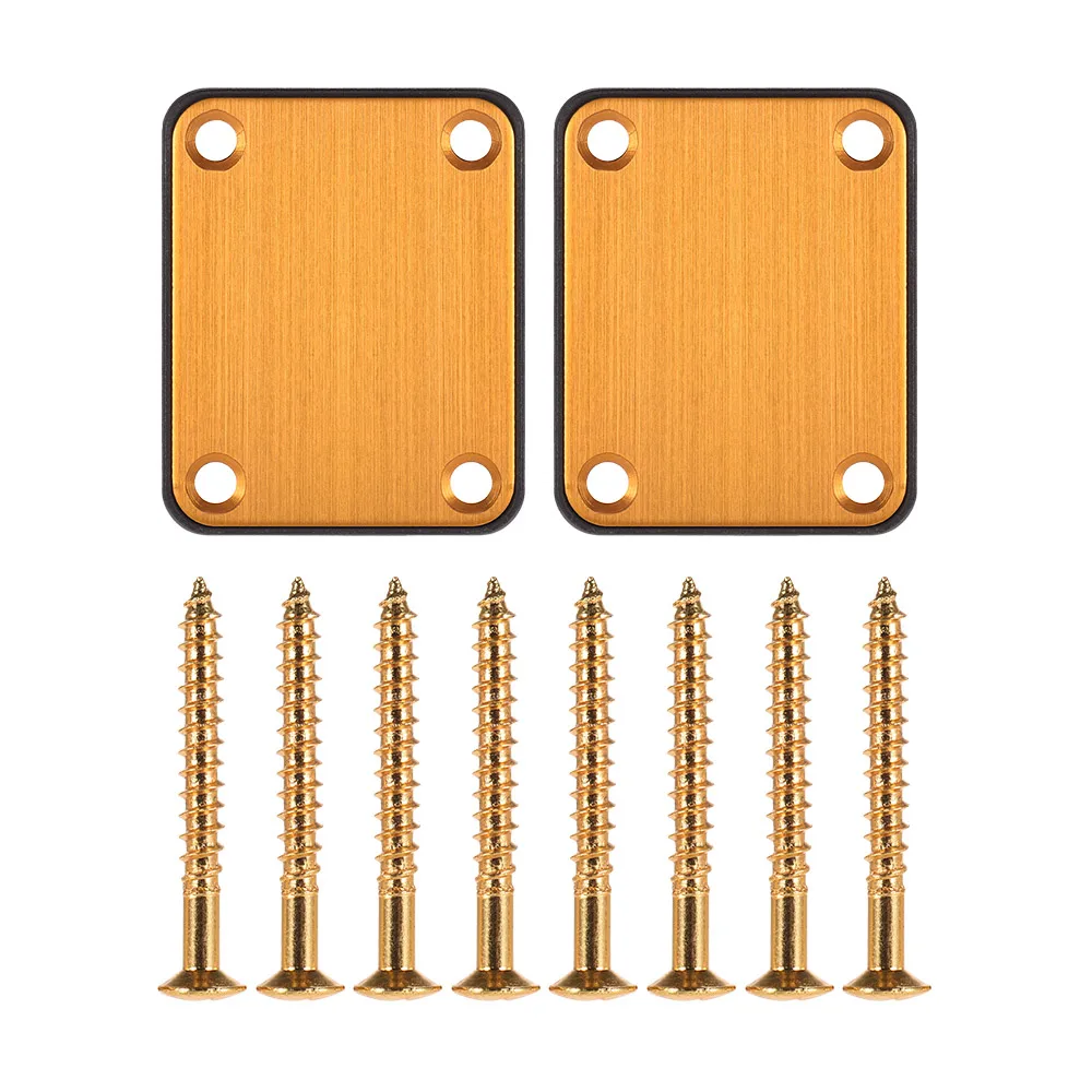 2 шт. накладки на шею для гитары винты из алюминиевого сплава Пластиковая Задняя