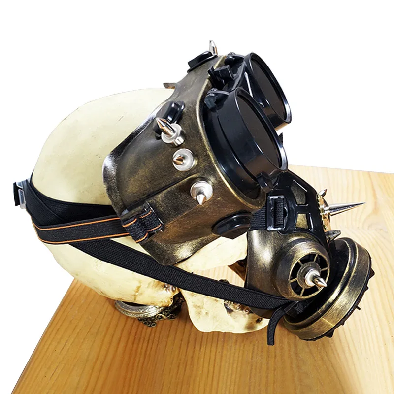Ретро-маска в стиле стимпанк противогаз с очками Полнолицевая маска унисекс