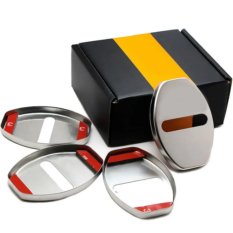 Крышка замка двери автомобиля из нержавеющей стали для Volkswagen New Jetta Bora Santana Skoda Superb