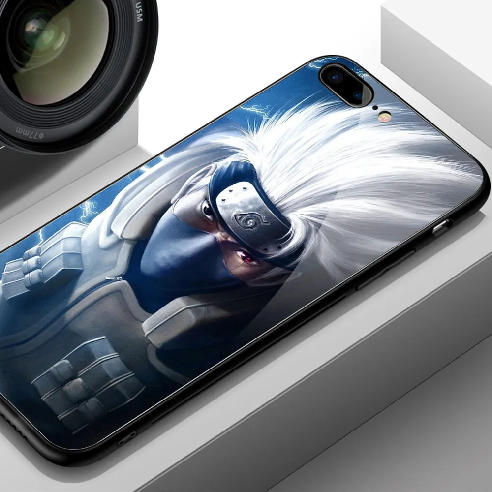 Finder чехол для чехол iphone XR героя аниме «Наруто Какаси из аниме «закаленное Стекло жесткая накладка на заднюю панель для iphone 6, 6 S, 7, 8 plus X XR XS MAX 11 pro max - Цвет: 02565