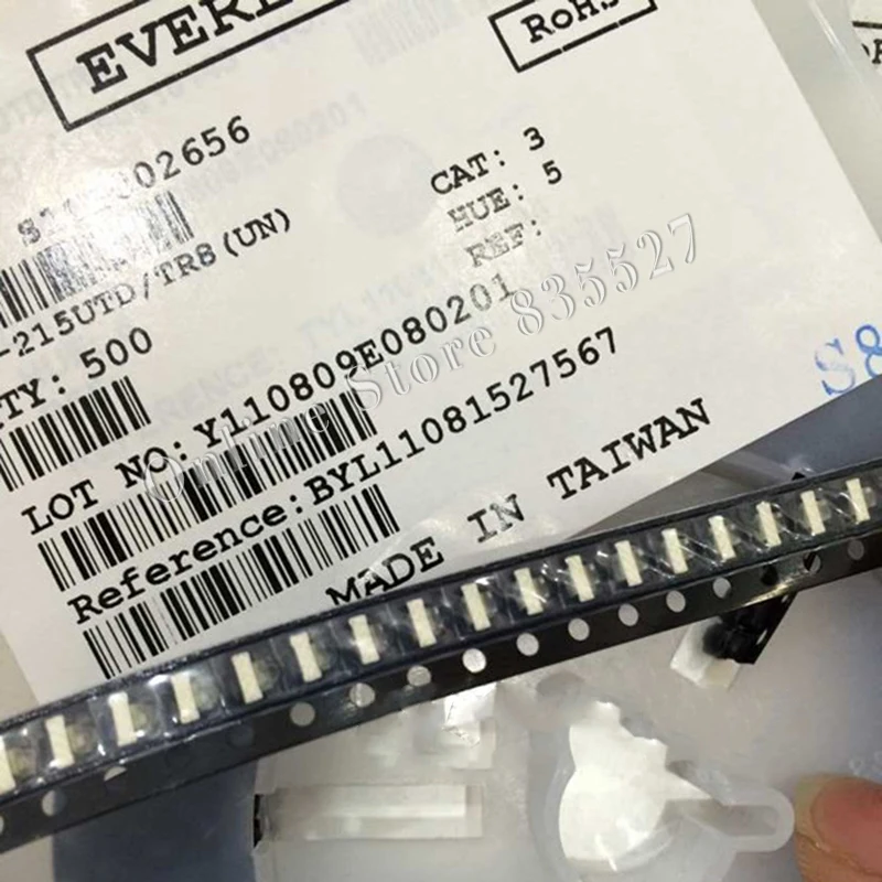 500 шт./лот светодиодные лампы 1206 белый фонарь заднего хода SMD 26 215UTD /TR8(UN)