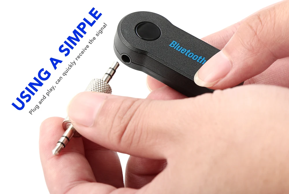 Handfree Автомобильный Bluetooth музыкальный приемник Универсальный 3,5 мм потоковый A2DP беспроводной авто AUX аудио адаптер с микрофоном для телефона MP3