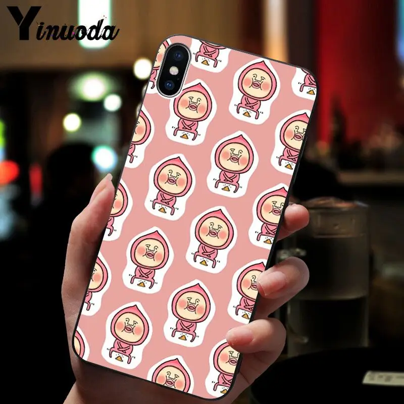 11pro MAX Японский милый мультяшный мягкий силиконовый черный чехол для iPhone 8 7 6 6S Plus X