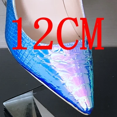 yinshe 12CM 8/10/12 см женские острый носок Вечерние свадебные туфли на высоком каблуке женские туфли-лодочки на платформе слипоны туфли-лодочки женская обувь на высоком каблуке; Chaussure - Цвет: yinshe 12CM
