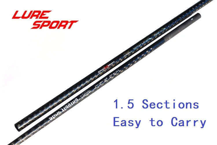 LureSport, 2 комплекта, медленный отжимания, 1,9 м, стержень пустой X cross Toray carbon, 1,5 секций, H, лодочный стержень, строительный компонент, стержень для ремонта, сделай сам