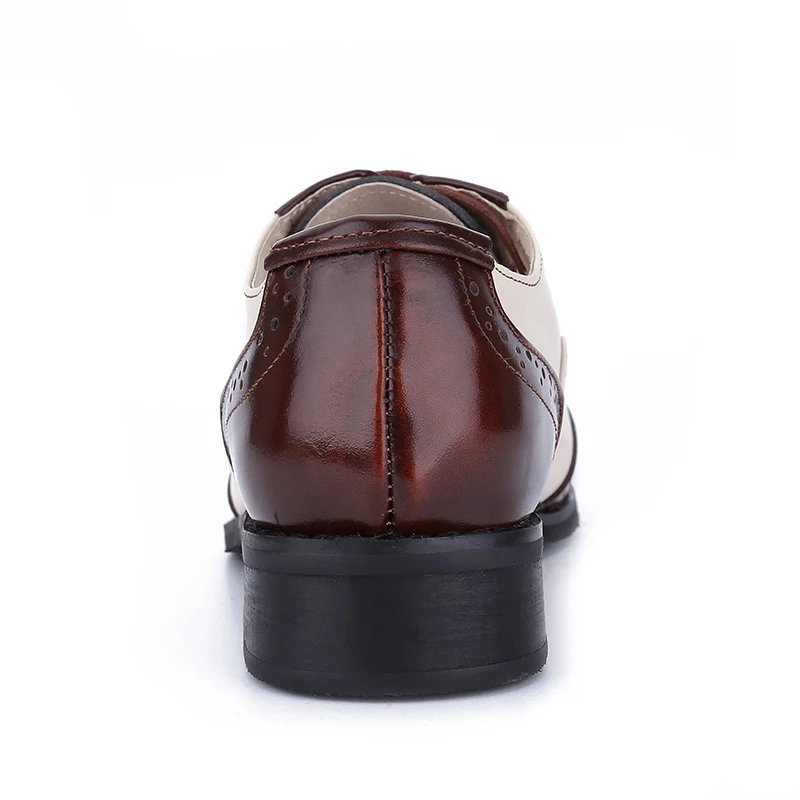 Модные Винтажные Туфли-оксфорды из натуральной кожи с вырезами на шнуровке
