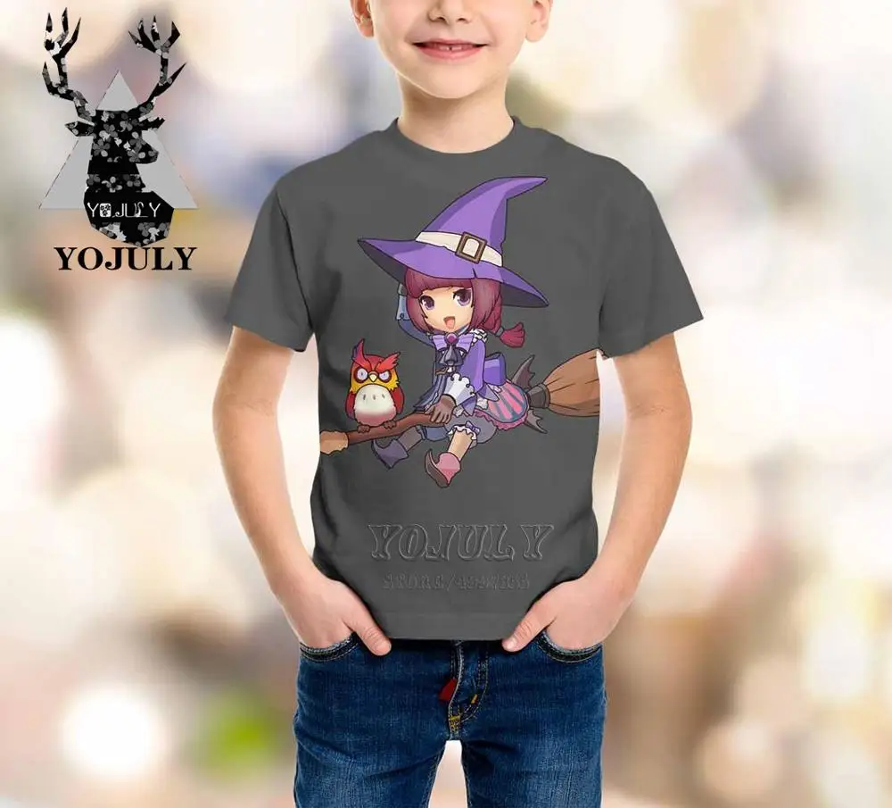 9 YOJULY Witch Doremi harajuku/детская одежда с 3d принтом для маленьких мальчиков и девочек-подростков детская футболка Лидер продаж, модные топы, футболки Modis A320 - Цвет: 9