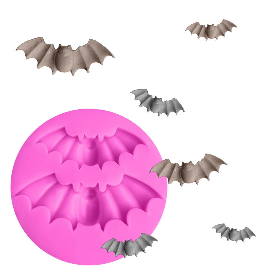 Sugarcraft 1 шт. силиконовая форма для торта Хэллоуина летучих мышей хлеба шоколада