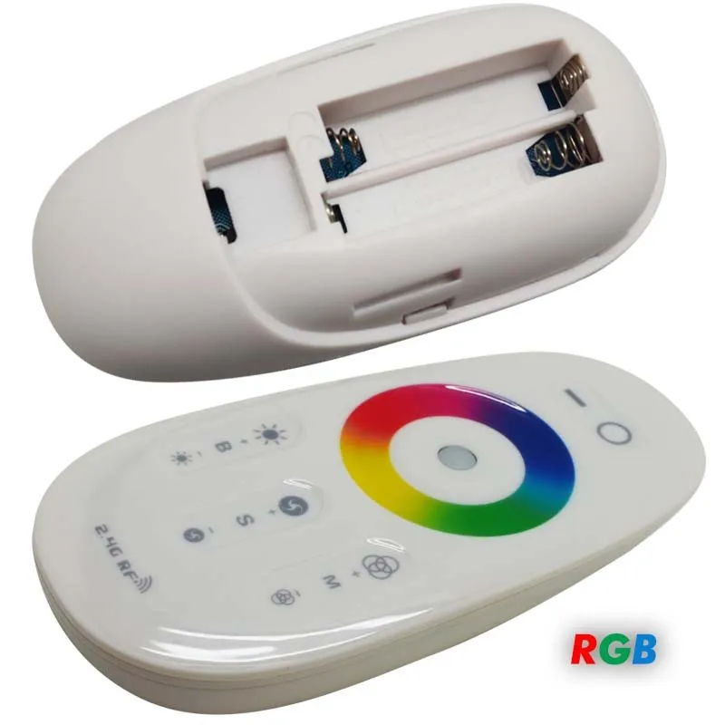 1 компл./лот DC12-24V 18A RGB/RGBW светодиодный Управление; 2,4G Сенсорный экран РЧ пульт дистанционного управления Управление для 5050/3528 RGB Светодиодные ленты/лампа/светильник