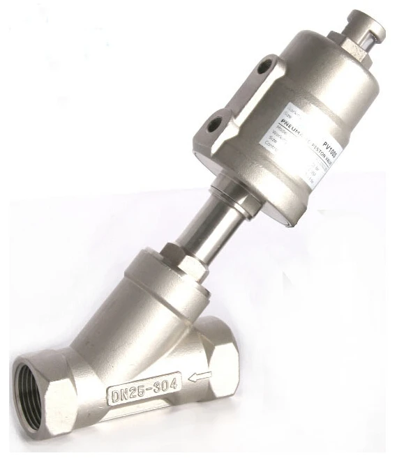 2-дюймовый односторонний угловой клапан 2/2 из нержавеющей стали нормально