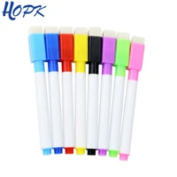 8pclot magnetic colorful whiteboard pen black white board markers built in eraser school supply childrens graffiti drawing pen