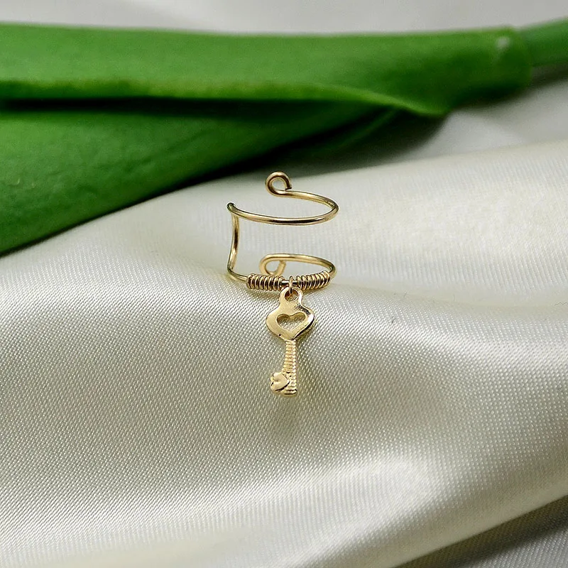 Серьги-клипсы ручной работы с двойной обмоткой домино рука Фатимы манжеты для