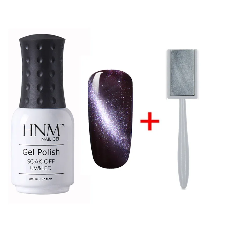 HNM 8 мл Цвет изменение магнит кошачий глаз УФ гель для ногтей Хамелеон