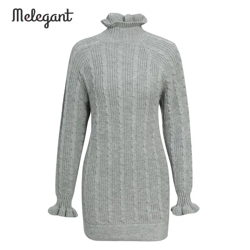 Женское трикотажное платье свитер mэлегантного цвета элегантное вечернее с