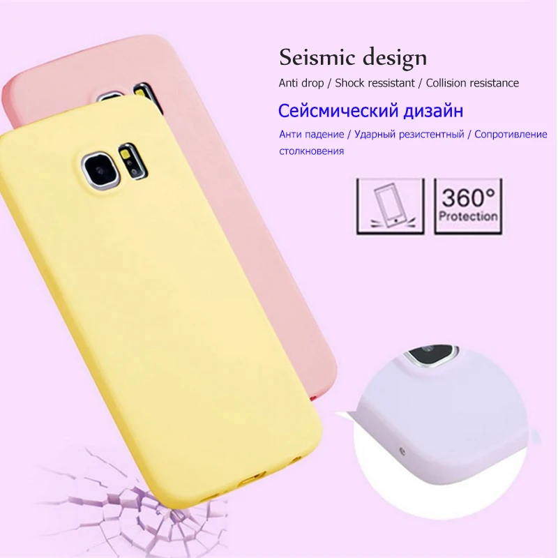 Силиконовый чехол SIXEVE ярких цветов для samsung Galaxy S8 Plus S4 S5 Neo S6 S7 Edge Note 8 5 4 3 из ТПУ |