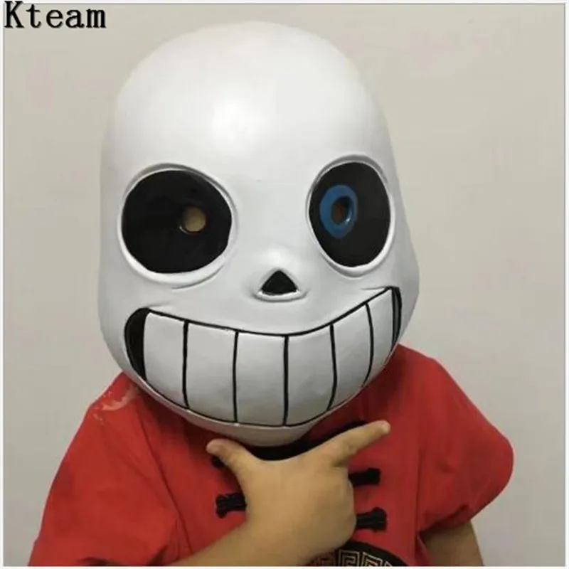 Хит! Костюм на Хэллоуин 1:1 маска для косплея по мотивам фильма шлем Санс Undertale