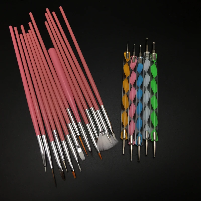 20 шт./компл. художественный дизайн инструмент для рисования набор кистей