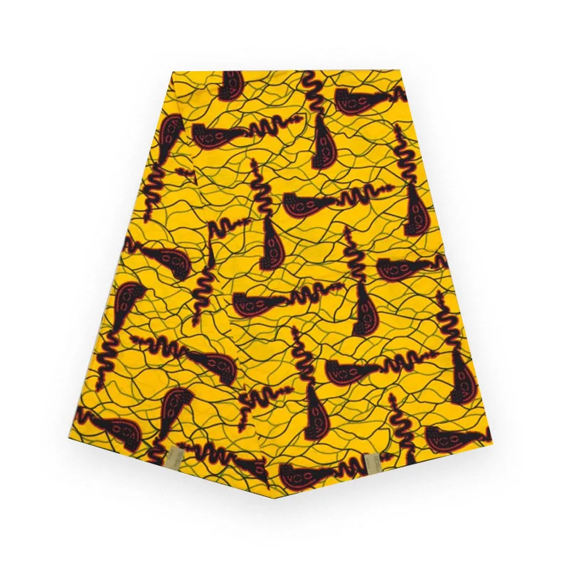 

2019excellent hot sale design African Wax real soft ankara 6 Yards Beautiful Picture Pure Cotton cotton V-L 012