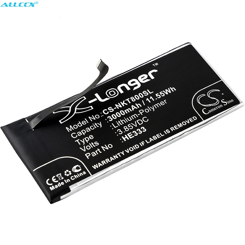 Cameron Sino 3000mAh Battery HE333 for Nokia 8 Sirocco Global Dual SIM TD-LTE HMD Avatar | Мобильные телефоны и