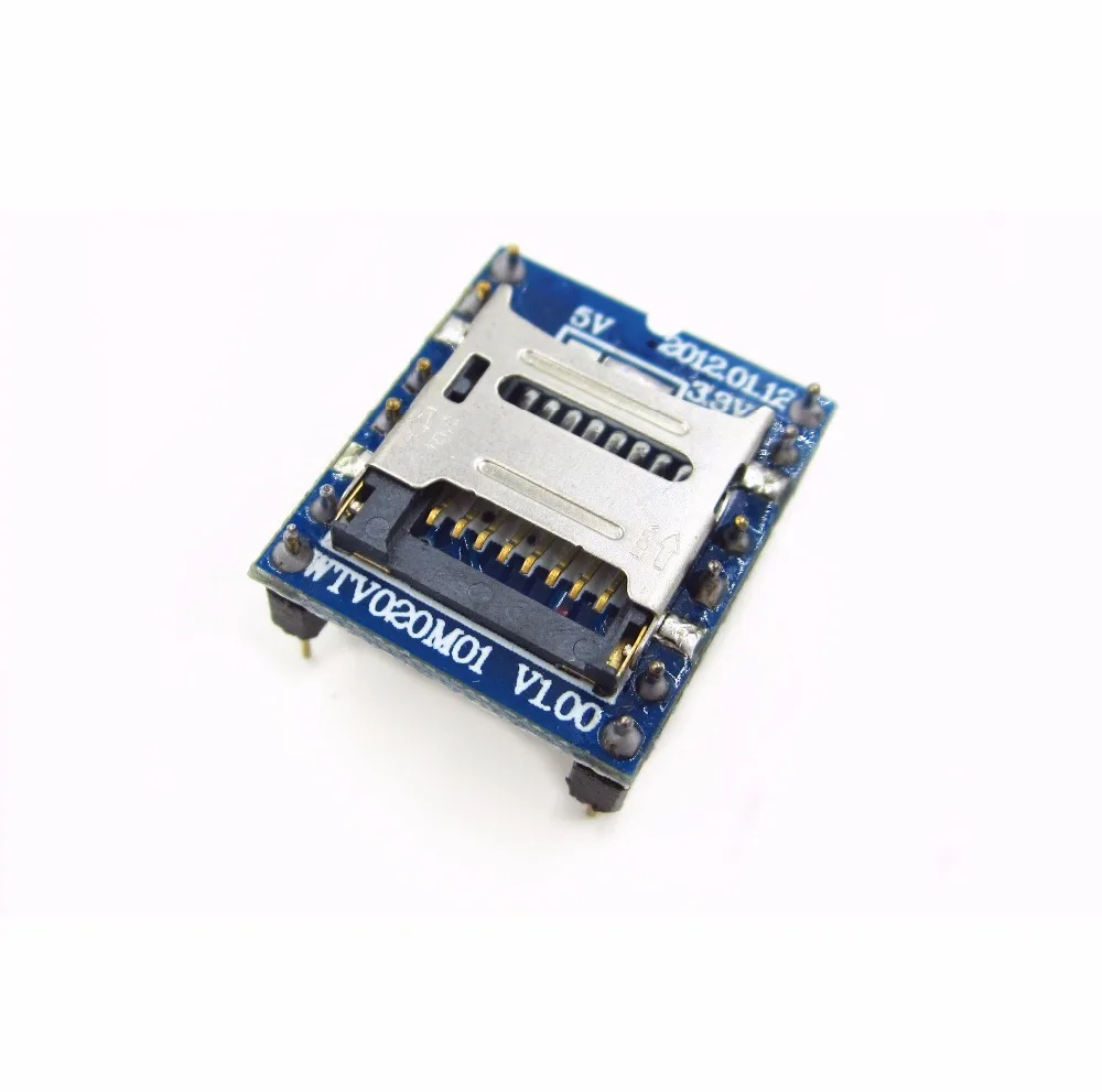 Бесплатная доставка 5 шт./лот WTV020 SD Mini карта MP3 звуковой модуль для PIC 2560 UNO R3 WTV020SD