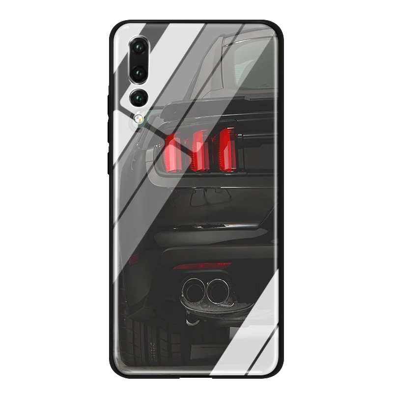 TG2 Чехол Lavaza CLASSIC MUSTANG со стеклянными задними фонарями из ТПУ для huawei mate 20 P10 P20 P30 Y6 Y9 P smart lite Pro - Цвет: TG2