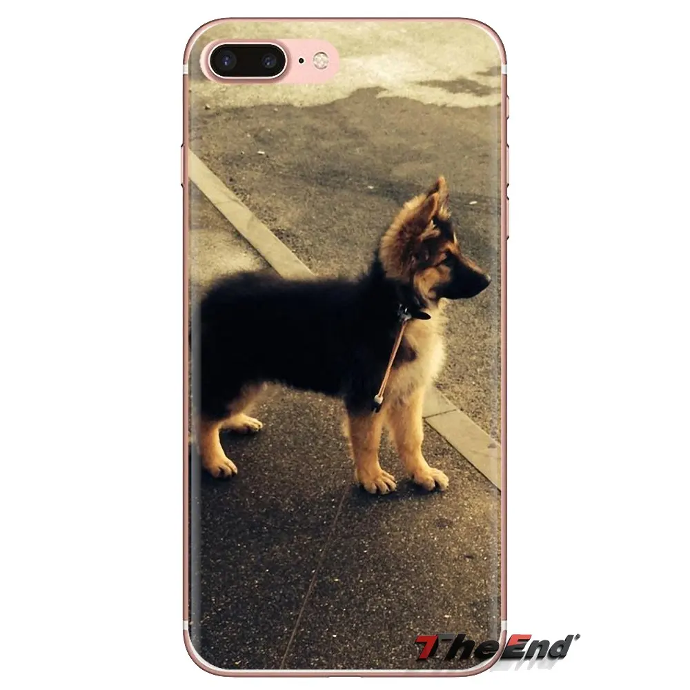 Soft Transparent Cases Covers For iPod Touch Apple iPhone 4 4S 5 5S SE 5C 6 6S 7 8 X XR XS Plus MAX German Shepherds Dog Puppy |