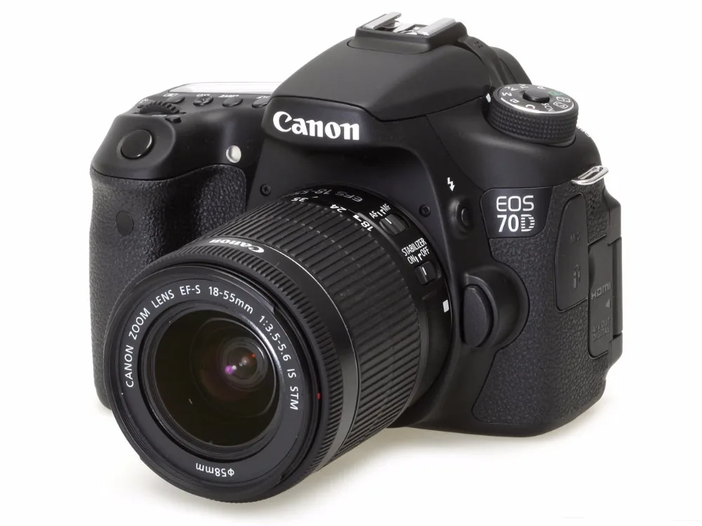 Canon EOS 70D с EF-S 18-55 мм f/3.5-5.6 IS STM объектив Комплект | Электроника