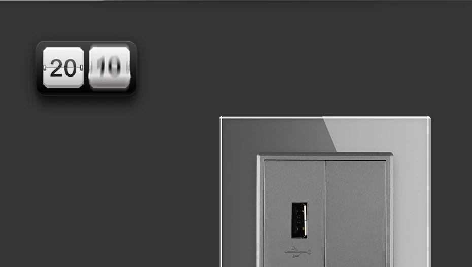 Livolo 4 цвета с украшением в виде кристаллов Стекло Панель, одна банда разъем USB разъем Socket/розетка, C791U-11/12/13/15, без логотипа на Панель