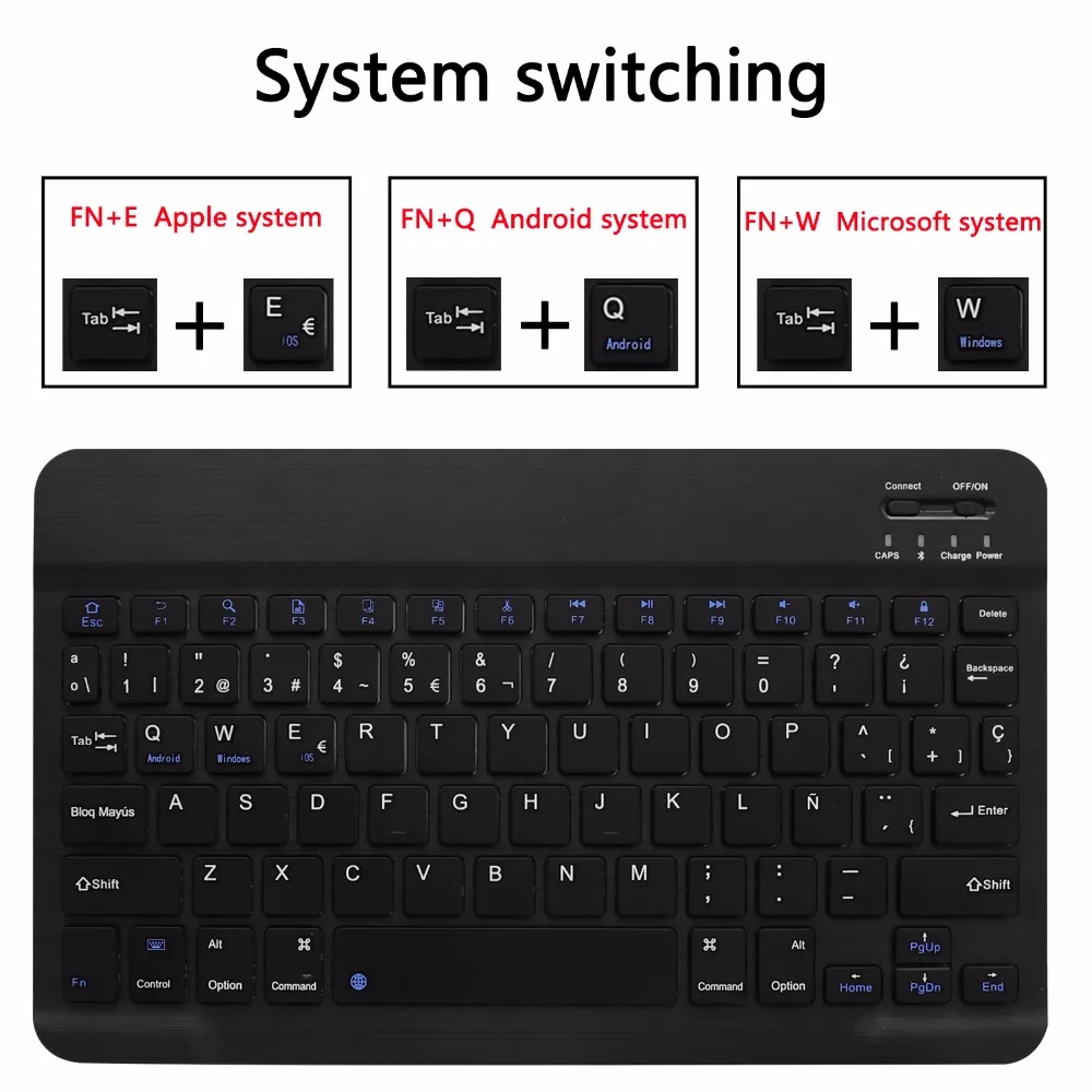 Чехол с испанской клавиатурой для Samsung Galaxy Tab A 10 1 2019 T510 T515 SM Планшет тонкий кожаный