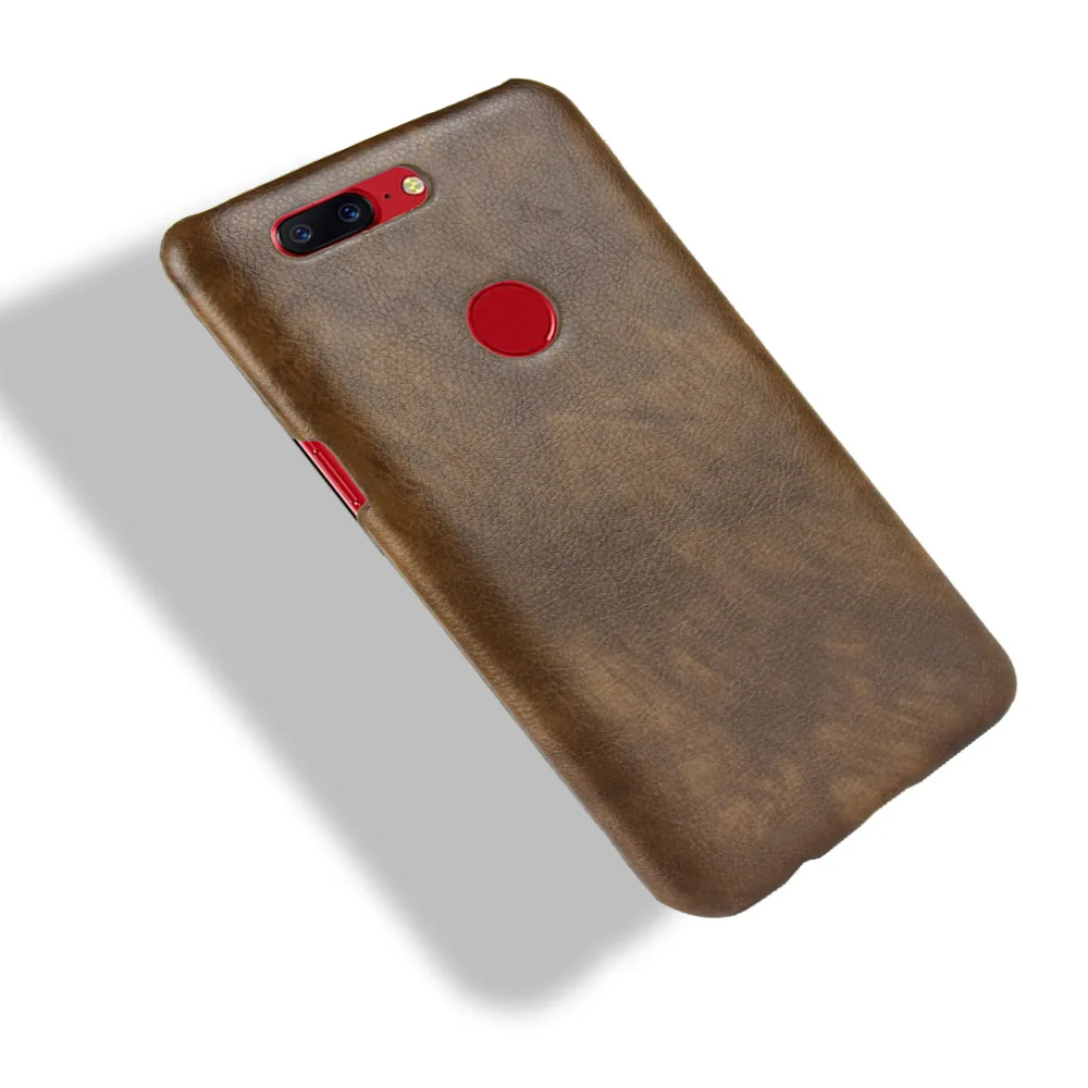 Ретро Кожаный чехол для One Plus 5T личи Кожа противоударный жесткий OnePlus 1 + телефона s