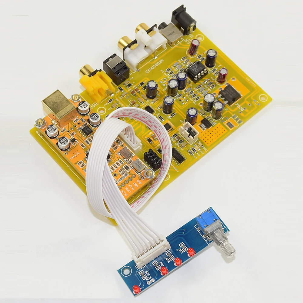K38 ES9038Q2M тройной переключатель DAC декодер плата поддержка волокна/коаксиальный/USB
