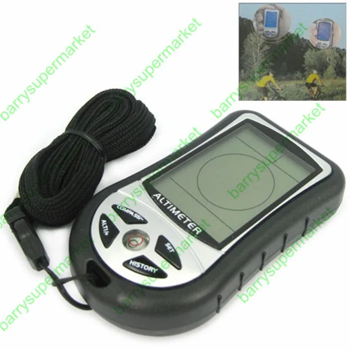 8 в 1 электронный высотомер. Цифровой компас. Барометр. Высота таблицы. Термометр