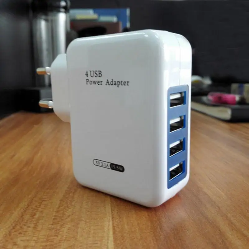 Универсальный разъем 4-Порты USB Зарядное устройство для iPhone samsung Android Путешествия