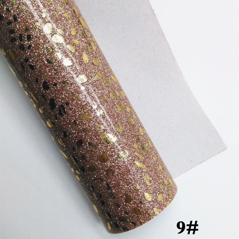 9 Glitterwishcome 21X29 см A4 размер винил для бантов блестящая леопардовая кожа Fabirc искусственная кожа листы для бантов, GM328A - Цвет: 9