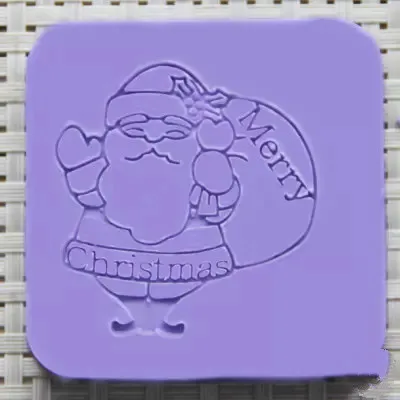 Мини-штамп для мыла ручной работы с Санта-Клаусом |