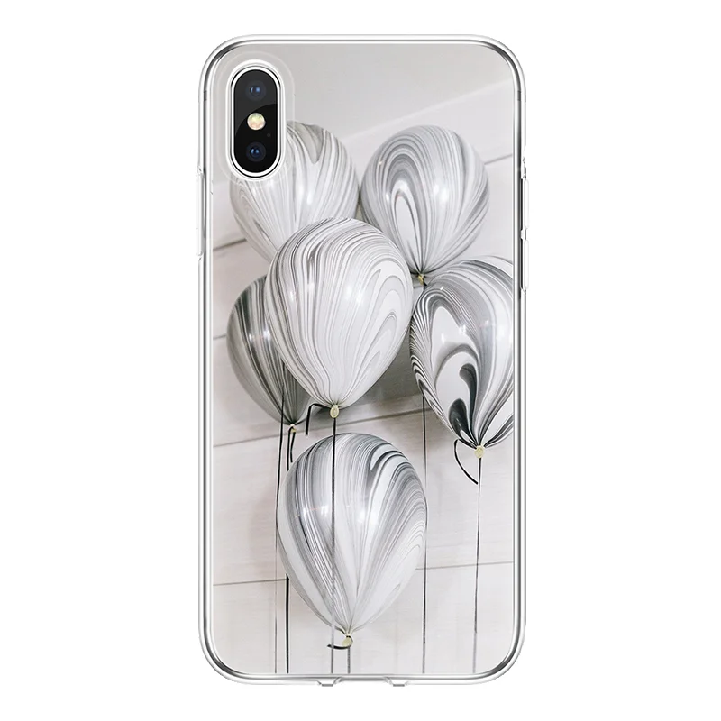 Wolf for iPhone 4S 5 5S SE 6 S 7 8 Plus Funda Coque Soft For 7plus 8plus X XR balloon Cover TPU Xs Max case |