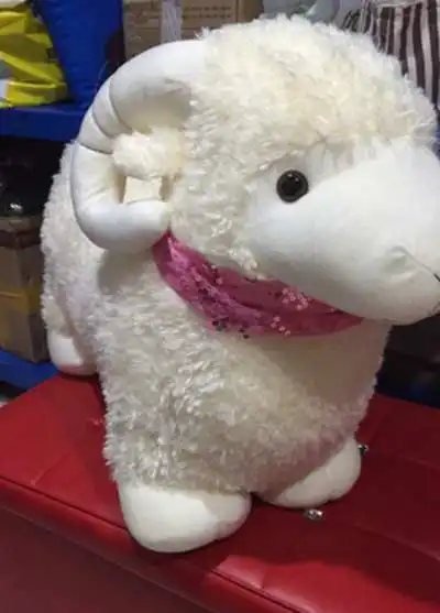 Милая плюшевая игрушка козел гигантский знак зодиака Овен кукла каваи куклы-альпаки сопроводительные игрушки подушка для девочки подарок украшение DY50665