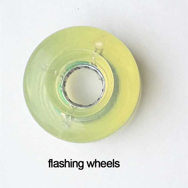 flashing wheels Хит, светильник, колеса без подшипников, светодиодные мигающие традиционные двойные роликовые коньки, колеса из полиуретана, круглые роликовые туфли, колеса IB80 - Цвет: flashing wheels