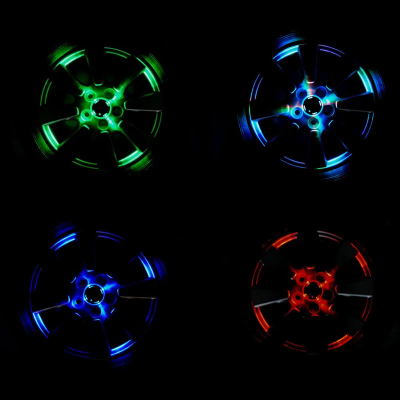 NS Modify 4 режима 12 LED Автомобильная солнечная энергия вспышка колеса обода света