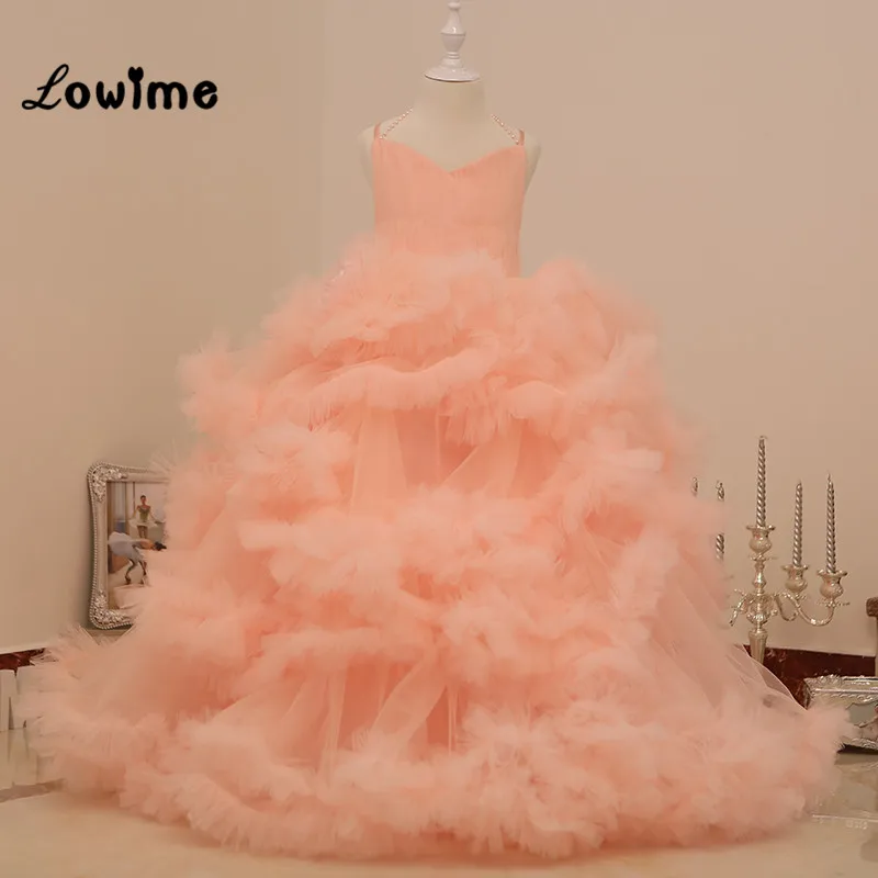 Пышные пышные платья для маленьких девочек Vestido Longo коллекция 2016 года бальное