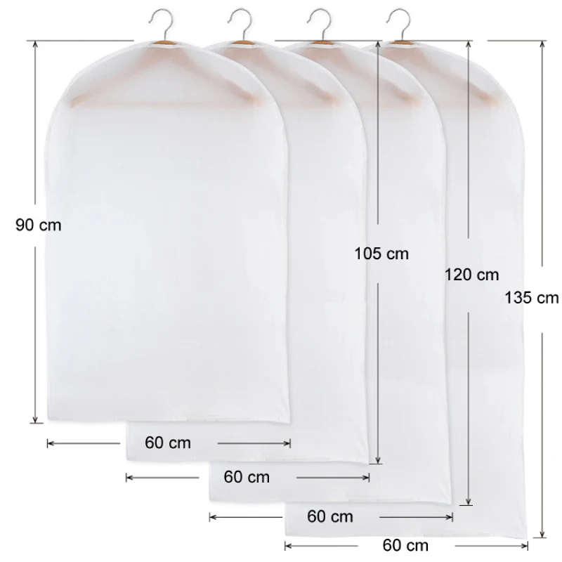 Моющаяся Пылезащитная сумка для хранения одежды подвесной прозрачный мужской
