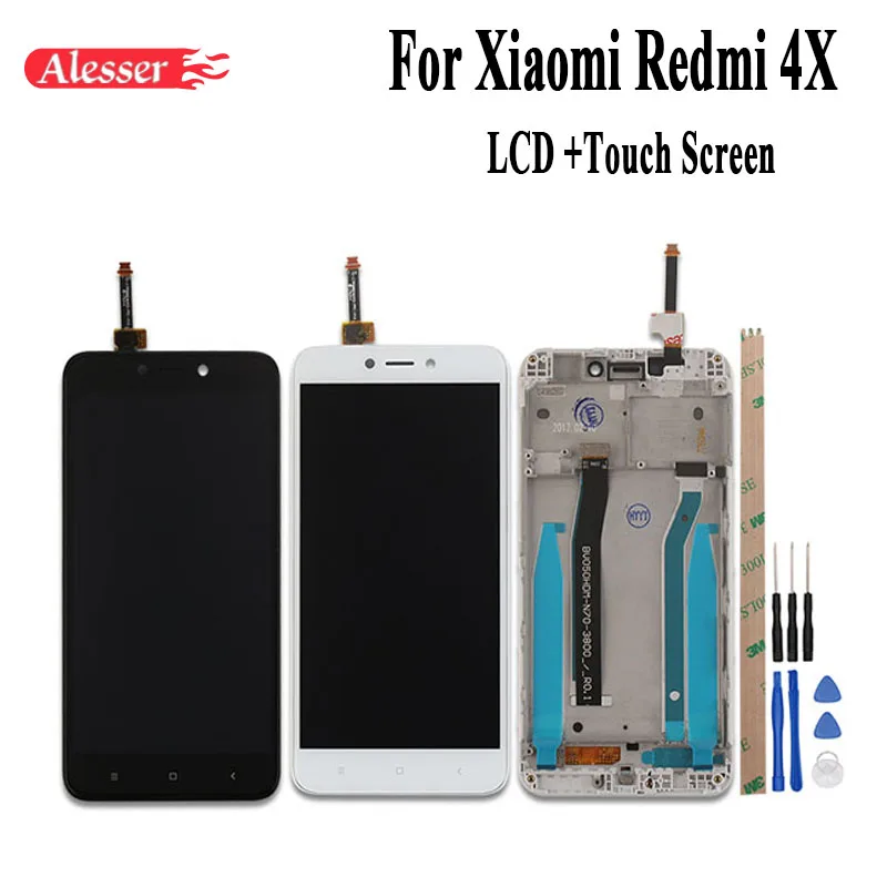 Alesser для Xiaomi Redmi 4X ЖК дисплей и сенсорный экран или с рамкой дигитайзер сборка 5 0