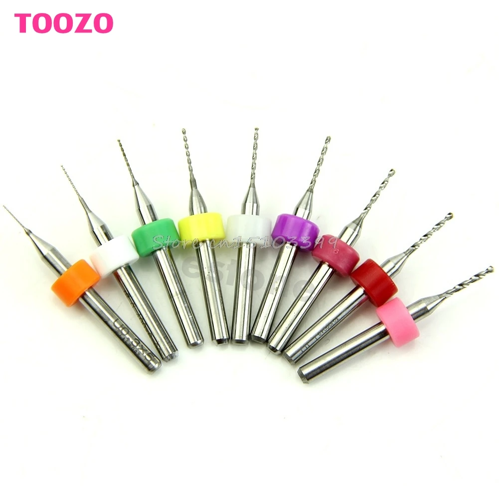 

DIY 10Pcs 0.3mm-1.2 mm PCB Print Circuit Board Carbide Micro Drill Bits Tool G08 Whosale&DropShip