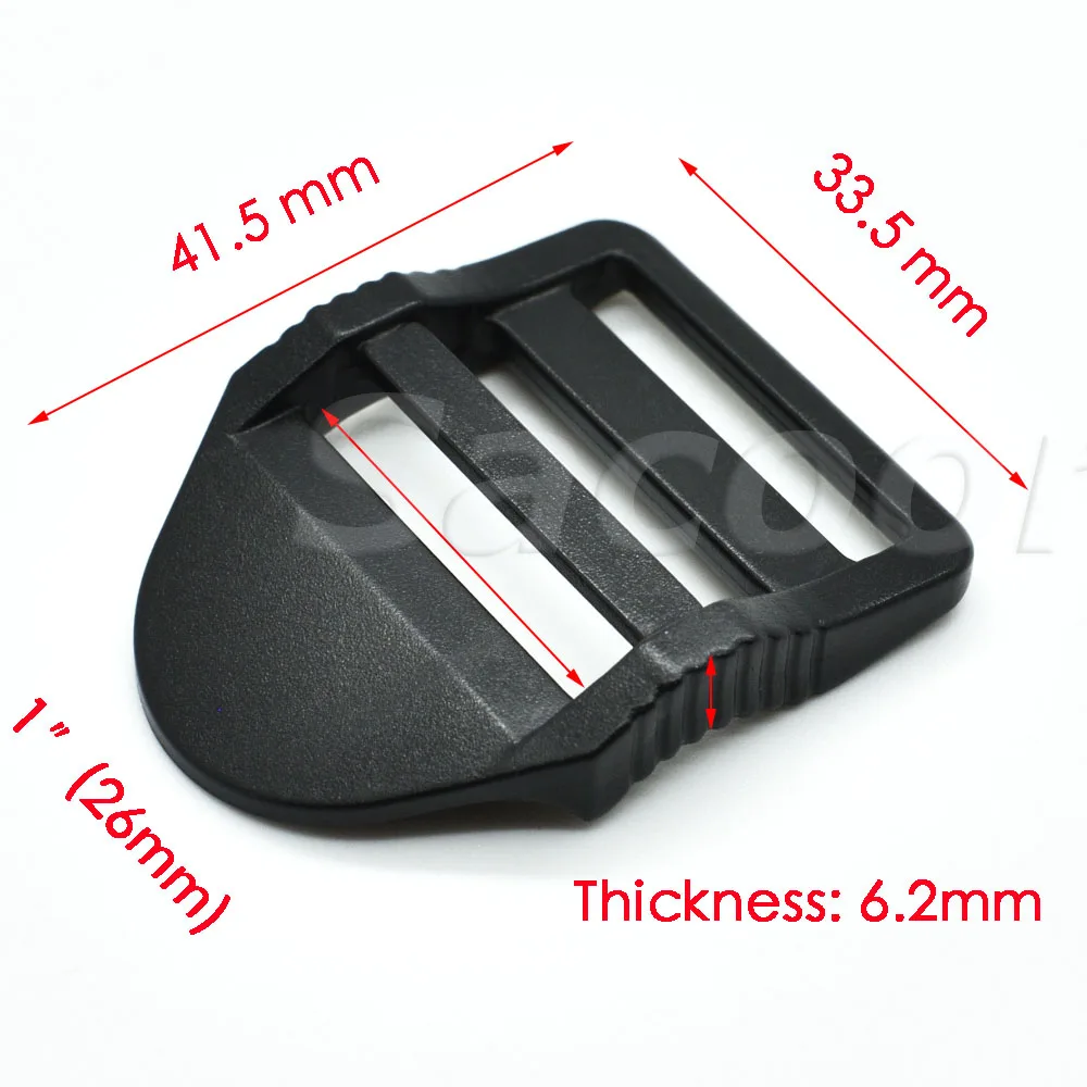 10 лампочек лестничный замок ползунок пластиковые пряжки рюкзак ремни Webbin 20 мм 26 31